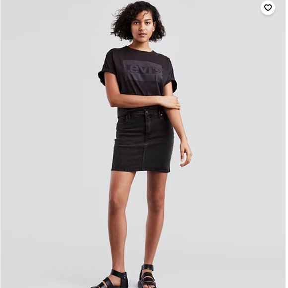 Levi's Dresses & Skirts - Levi's Mile High Denim Mini Skirt in Black | Size 26